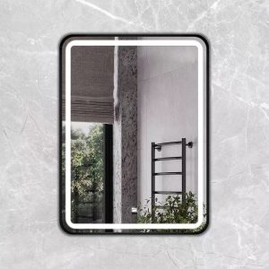 Зеркало Comforty Ситара 60 LED-подсветка, бесконтактный сенсор, антизапотевание Черный матовый 00-00014164CF Зеркало Comforty Ситара 60 LED-подсветка, бесконтактный сенсор, антизапотевание Черный матовый 00-00014164CF