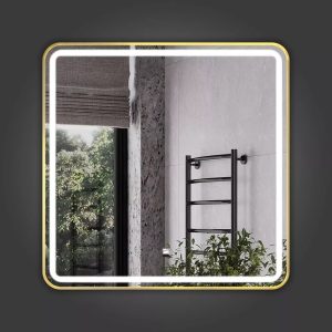 Зеркало Comforty Ситара 80 LED-подсветка, бесконтактный сенсор, антизапотевание Золото матовое 00-00014173CF Зеркало Comforty Ситара 80 LED-подсветка, бесконтактный сенсор, антизапотевание Золото матовое 00-00014173CF