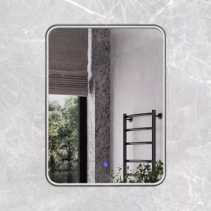 Зеркало Comforty Сириус 60 LED IC-подсветка холодный свет, сенсор Черный матовый 00-00014194CF