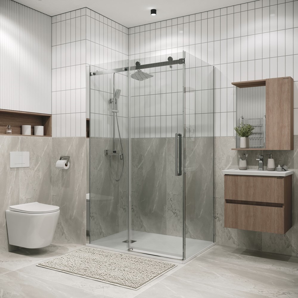 Душевая стенка Grossman Classic 80 Хром / Прозрачное 200.K33.04.80.10.00 Душевая стенка Grossman Classic 80 Хром / Прозрачное 200.K33.04.80.10.00 — изображение 2