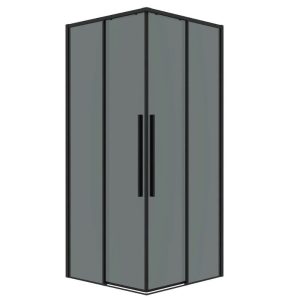 Душевой уголок Grossman Galaxy 70х70 Черный / Тонированное 300.K33.01.7070.21.10