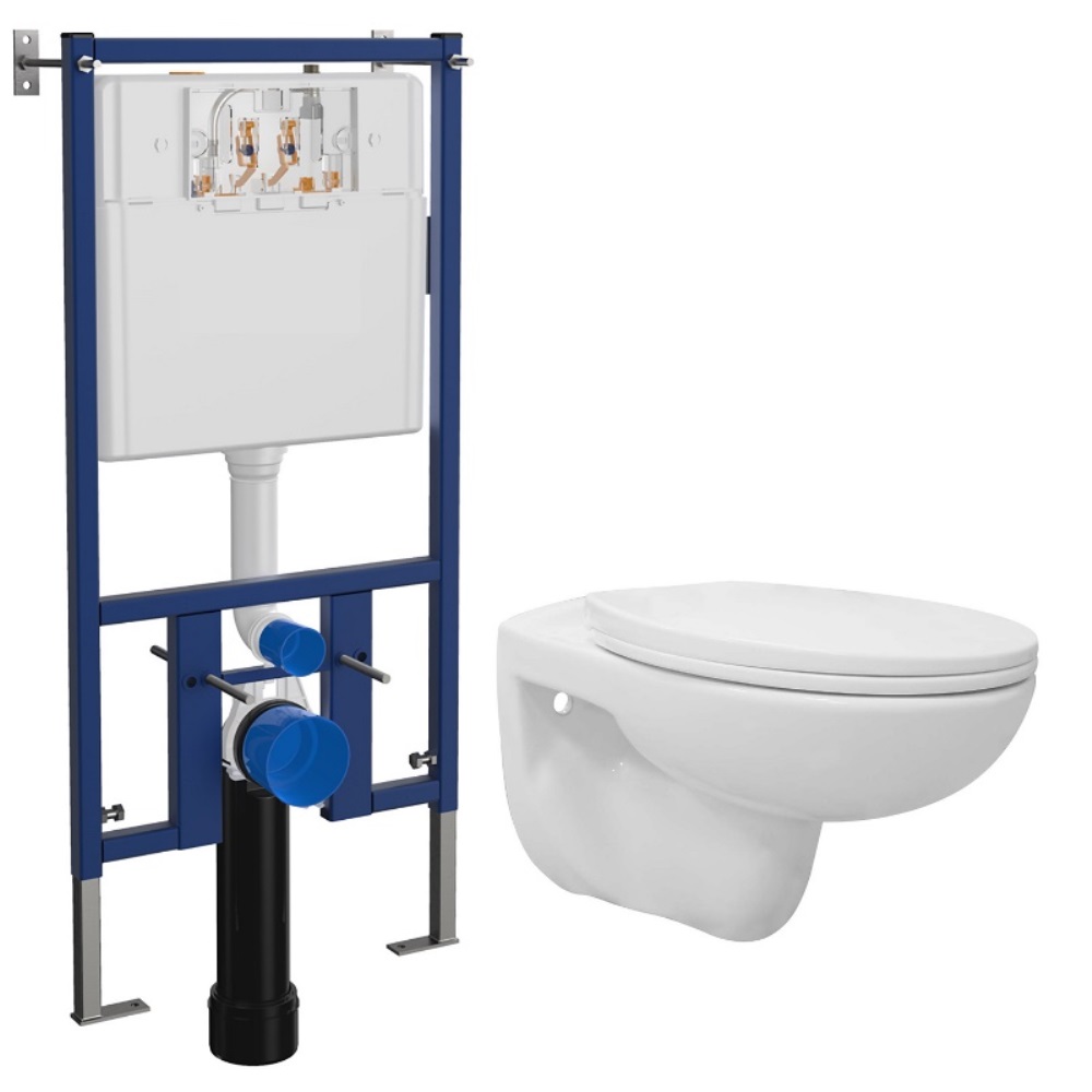 Инсталляции Loranto с унитазом Loranto Fredo Белый глянцевый 4501+CS-WH8005 Инсталляции Loranto с унитазом Loranto Fredo Белый глянцевый 4501+CS-WH8005