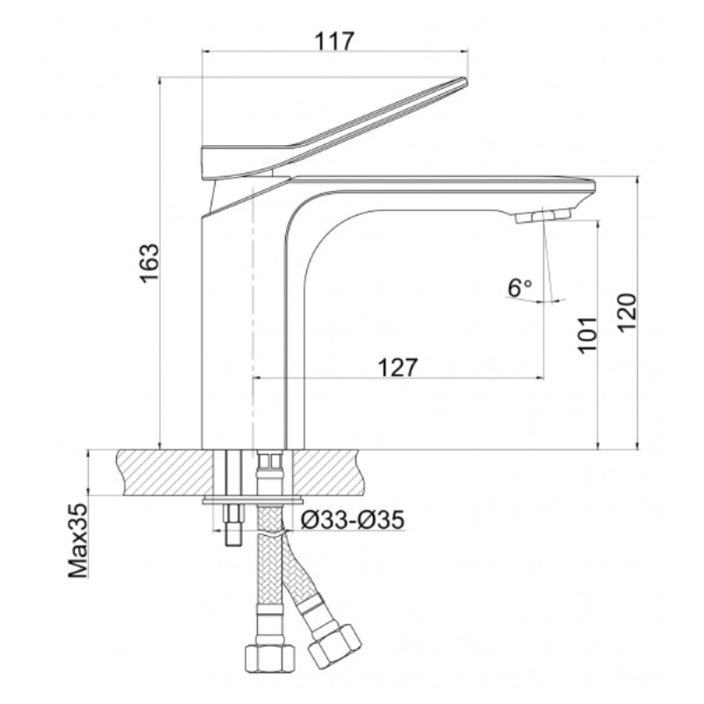 Смеситель для раковины Cersanit Odra Хром глянцевый 63050 Смеситель для раковины Cersanit Odra Хром глянцевый 63050 — изображение 4