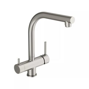 Смеситель для кухни Cersanit Crea с подключением фильтра Сатин 68224