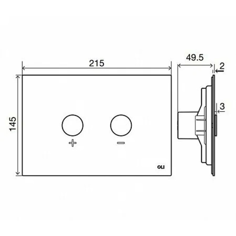 Клавиша смыва Oli Blink Бронза 878782/887610 Клавиша смыва Oli Blink Бронза 878782/887610 — изображение 3