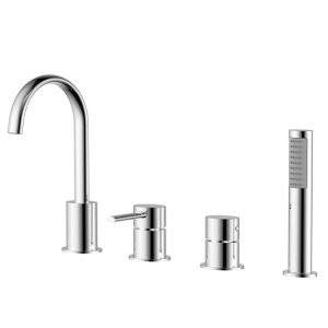 Смеситель на борт ванны Azario Delicate Хром глянцевый AZ-QA28173C-1381AC Смеситель на борт ванны Azario Delicate Хром глянцевый AZ-QA28173C-1381AC