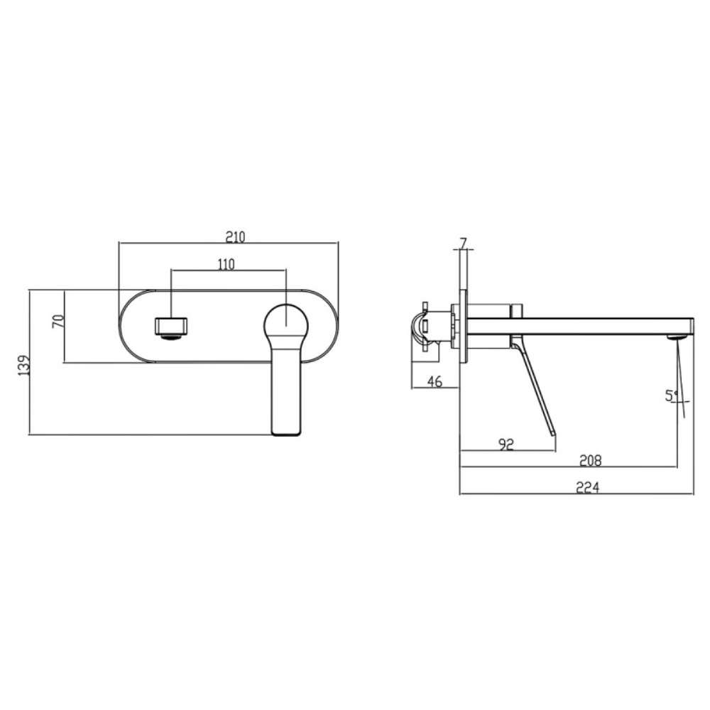 Смеситель встраиваемый Azario Vise Черный матовый AZ-VSA148330PA Смеситель встраиваемый Azario Vise Черный матовый AZ-VSA148330PA — изображение 2