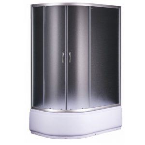 Душевой уголок Loranto Sunway 120х80 с поддоном Хром / Матовое CS-827HR (аналог CS-1285) 120*80*195