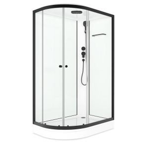 Душевая кабина Domani-Spa Delight Slim 120х80 правая Черный / Прозрачное, Поддон низкий, DS01DS128RLWCl00.Gt-Black Душевая кабина Domani-Spa Delight Slim 120х80 правая Черный / Прозрачное, Поддон низкий, DS01DS128RLWCl00.Gt-Black