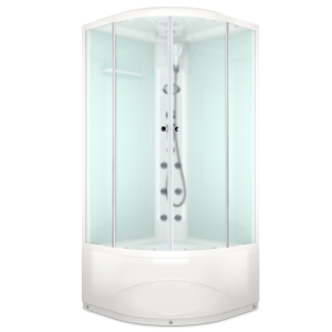 Душевая кабина Domani-Spa Delight Slim 90х90 Белый / Матовое, Поддон высокий, DS01DS99HWM10 Душевая кабина Domani-Spa Delight Slim 90х90 Белый / Матовое, Поддон высокий, DS01DS99HWM10