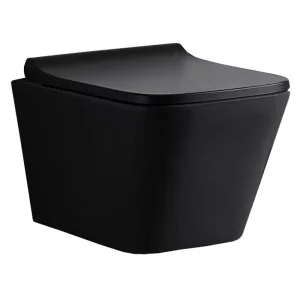 Унитаз подвесной Azario Teramo + с сиденьем Черный матовый AZ-052-MB Унитаз подвесной Azario Teramo + с сиденьем Черный матовый AZ-052-MB