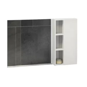 Шкаф зеркальный Comforty Милан 118 Белый глянцевый 00004136261CF Шкаф зеркальный Comforty Милан 118 Белый глянцевый 00004136261CF