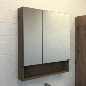 Шкаф зеркальный Comforty Никосия 70 Дуб темный 00-00008851CF Шкаф зеркальный Comforty Никосия 70 Дуб темный 00-00008851CF