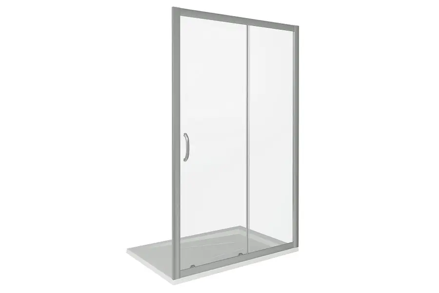 Душевая дверь Bas Infinity 140х185 Хром / Прозрачное Душевая дверь Bas Infinity 140х185 Хром / Прозрачное