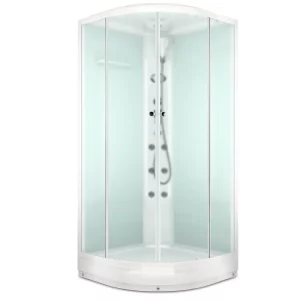 Душевая кабина Domani-Spa Delight Slim 90х90 Белый, Поддон низкий Душевая кабина Domani-Spa Delight Slim 90х90 Белый, Поддон низкий