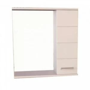 Шкаф зеркальный Comforty Модена 60 Белый глянец 00-00001639CF Шкаф зеркальный Comforty Модена 60 Белый глянец 00-00001639CF