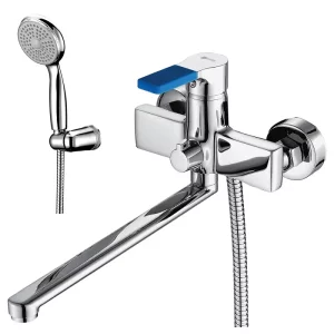 Смеситель для ванны Lemark Aura LM0651C Хром / Синий Смеситель для ванны Lemark Aura LM0651C Хром / Синий