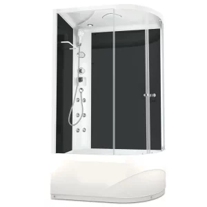 Душевая кабина Domani-Spa Delight Slim high левая 120х80 Белый, Поддон высокий Душевая кабина Domani-Spa Delight Slim high левая 120х80 Белый, Поддон высокий