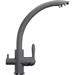 Смеситель для кухни Ulgran Classic U-017 с подключением к фильтру U-017-342 Графит