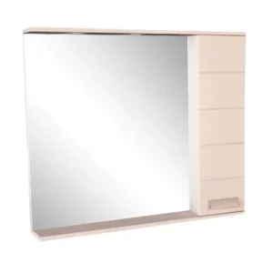 Шкаф зеркальный Comforty Модена 90 Белый глянец 00-00001641CF Шкаф зеркальный Comforty Модена 90 Белый глянец 00-00001641CF