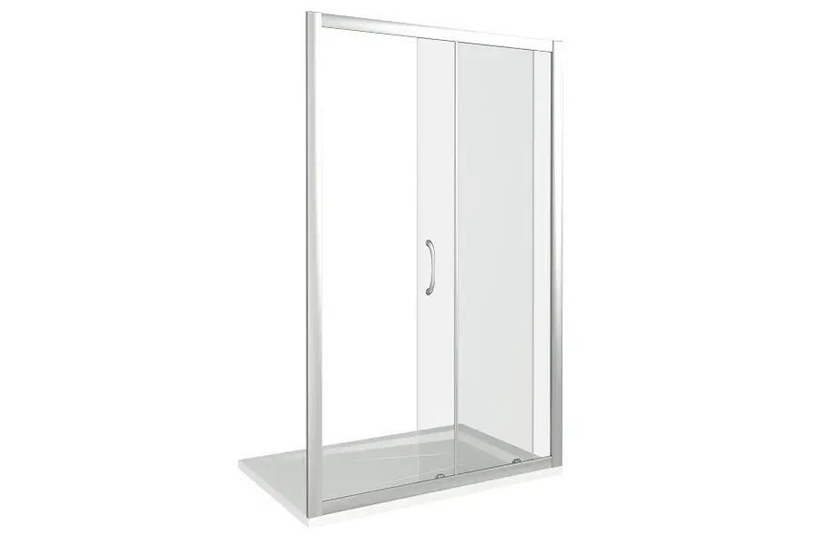 Душевая дверь Bas Latte 120х185 Хром / Прозрачное Душевая дверь Bas Latte 120х185 Хром / Прозрачное