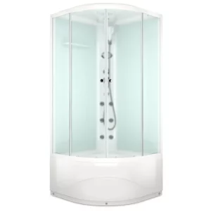 Душевая кабина Domani-Spa Delight Slim high 90х90 Белый, Поддон высокий Душевая кабина Domani-Spa Delight Slim high 90х90 Белый, Поддон высокий