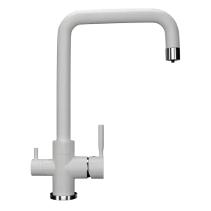 Смеситель для кухни Ulgran Classic U-019 с подключением к фильтру U-019-341 Ультра-белый