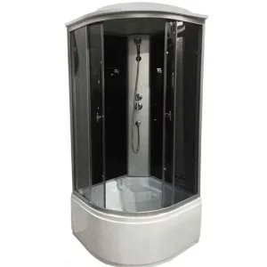 Душевая кабина Водный мир 90х90 ,Хром / Тонированное, Высокий поддон