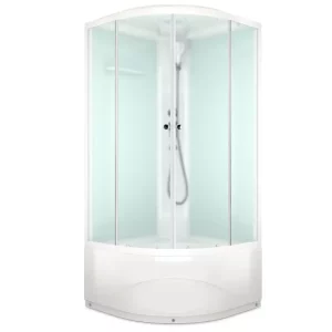 Душевая кабина Domani-Spa Delight Slim high без электрики 80х80 Белый, Поддон высокий Душевая кабина Domani-Spa Delight Slim high без электрики 80х80 Белый, Поддон высокий