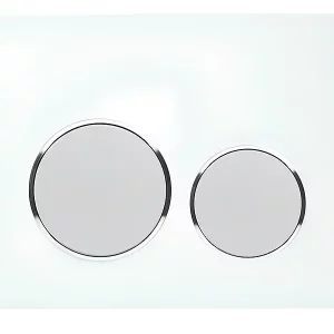 Клавиша смыва Aquatek 006E1 стекло Белый / Хром KDI-0000028 Клавиша смыва Aquatek 006E1 стекло Белый / Хром KDI-0000028