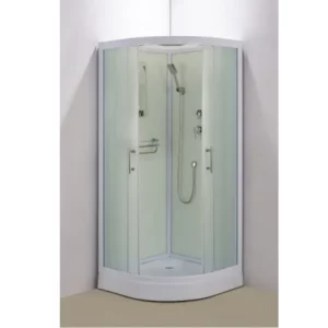 Душевая кабина Водный мир 100х100 Белый / Матовое низкий поддон ВМ-3005 100