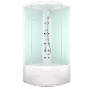 Душевая кабина Domani-Spa Delight Slim high 100х100 Белый, Поддон высокий Душевая кабина Domani-Spa Delight Slim high 100х100 Белый, Поддон высокий