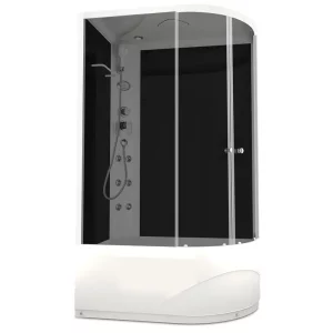 Душевая кабина Domani-Spa Delight Slim high левая 120х80 Белый, Поддон высокий Душевая кабина Domani-Spa Delight Slim high левая 120х80 Белый, Поддон высокий