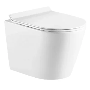 Унитаз подвесной Azario Fonti + с сиденьем Белый AZ-402W