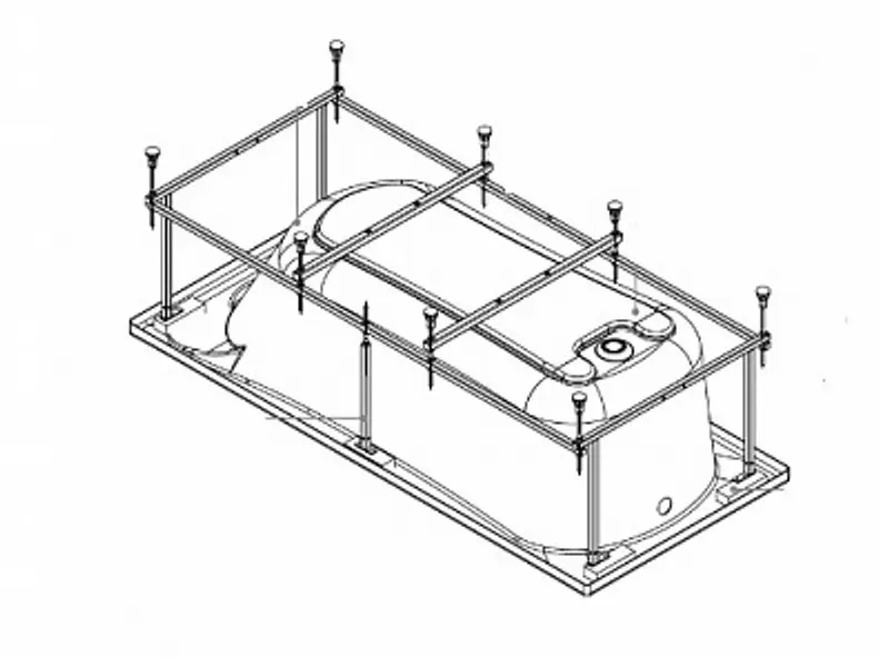 Каркас Roca Becool 190х90 ZRU9303021 Каркас Roca Becool 190х90 ZRU9303021 — изображение 2