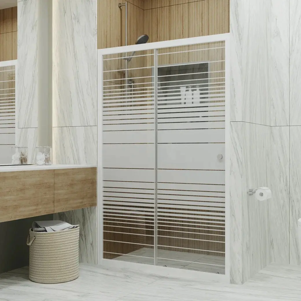 Душевая дверь Triton Слайд 120х185 Белый / Матовое Душевая дверь Triton Слайд 120х185 Белый / Матовое — изображение 2