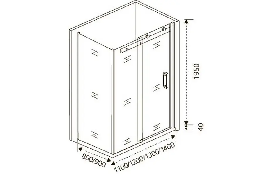 Душевая перегородка Bas Puerta 90х195 Хром / Прозрачное Душевая перегородка Bas Puerta 90х195 Хром / Прозрачное — изображение 2