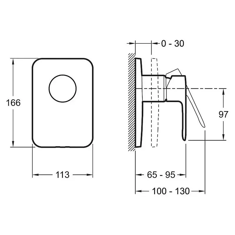 Смеситель встраиваемый Jacob Delafon July E98702-CP Смеситель встраиваемый Jacob Delafon July E98702-CP — изображение 2