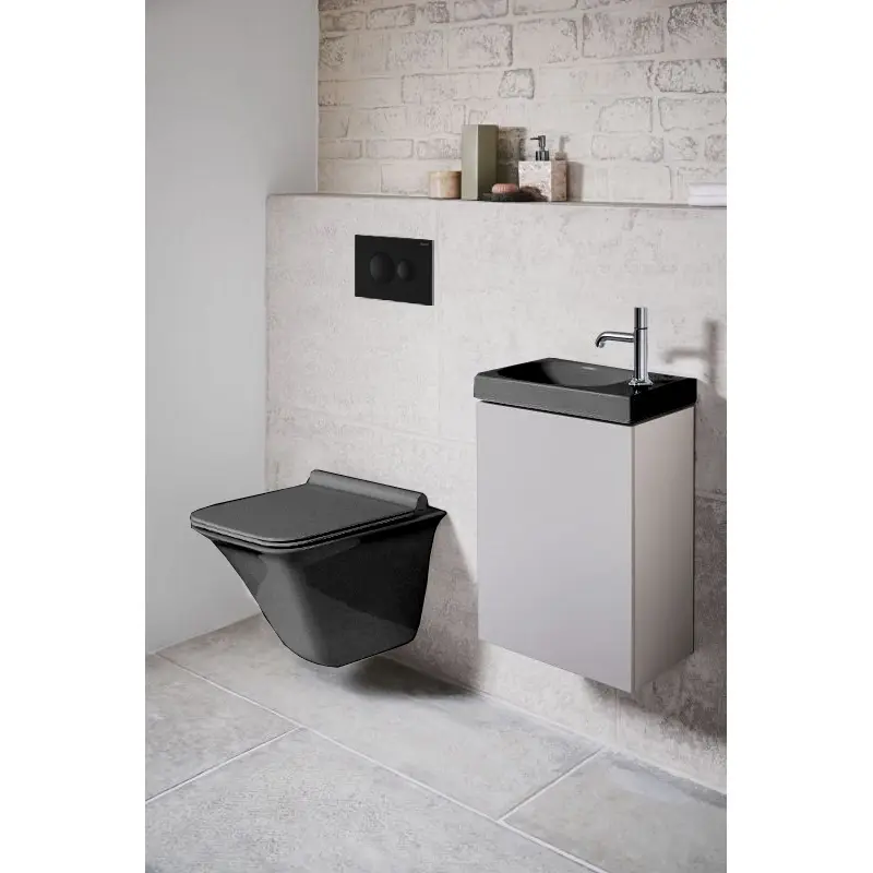 Клавиша смыва Loranto Round Черный матовый 7313 Клавиша смыва Loranto Round Черный матовый 7313 — изображение 2