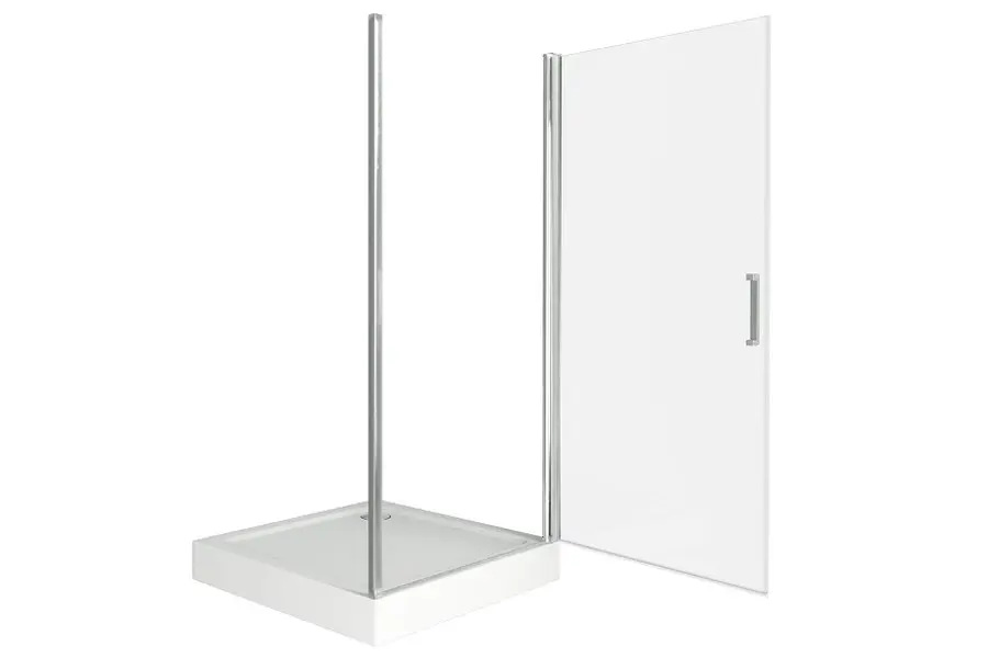 Душевая дверь Bas Pandora 90х185 Хром / Прозрачное Душевая дверь Bas Pandora 90х185 Хром / Прозрачное — изображение 3