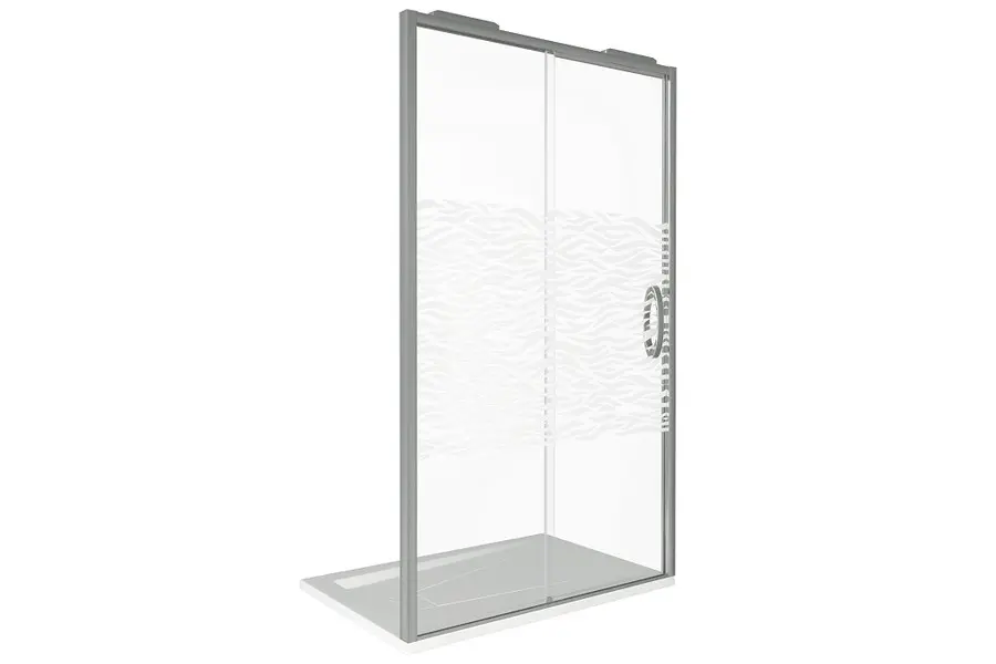 Душевая дверь Bas Antares 140х195 Хром / Прозрачное Душевая дверь Bas Antares 140х195 Хром / Прозрачное — изображение 3