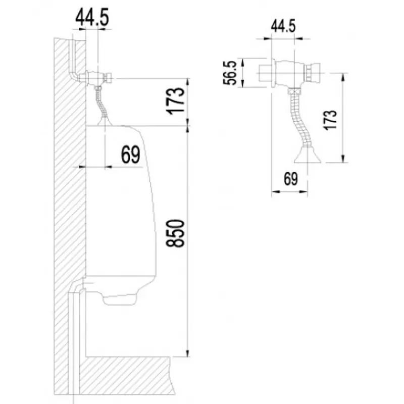 Устройство смыва для писсуара Lemark Project LM4612C Хром Устройство смыва для писсуара Lemark Project LM4612C Хром — изображение 3