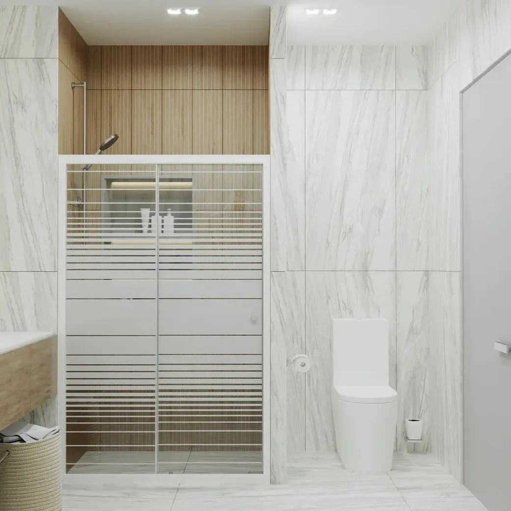 Душевая дверь Triton Слайд 120х185 Белый / Матовое Душевая дверь Triton Слайд 120х185 Белый / Матовое — изображение 3