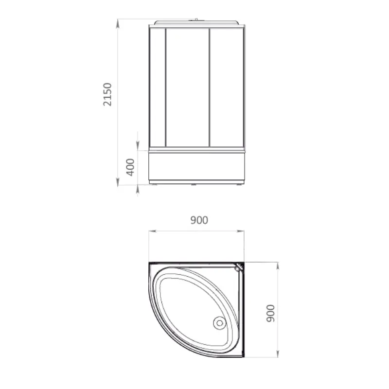 Душевая кабина Comforty 300 90х90 Хром / Крезет 300 Душевая кабина Comforty 300 90х90 Хром / Крезет 300 — изображение 4
