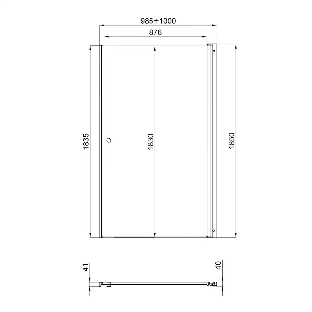 Душевая дверь Triton Уно 100х185 Хром / Прозрачное Душевая дверь Triton Уно 100х185 Хром / Прозрачное — изображение 5