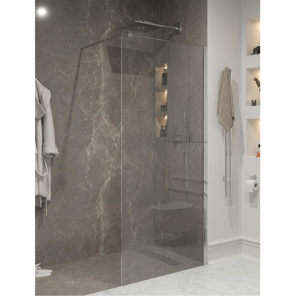 Душевая перегородка Niagara Nova 70 Хром / Прозрачное NG-663-70 Душевая перегородка Niagara Nova 70 Хром / Прозрачное NG-663-70 — изображение 3