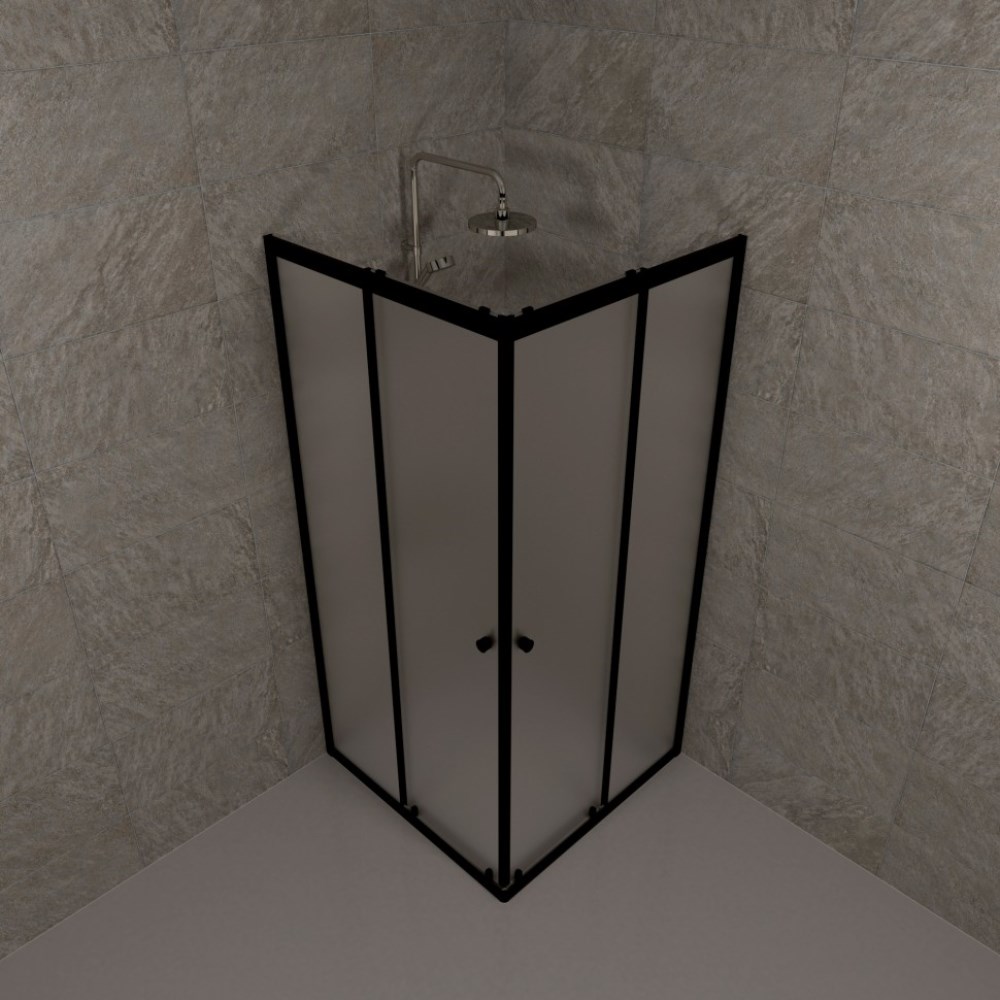 Душевой уголок Triton Вента 90х90 Черный / Матовый Щ0000064631 Душевой уголок Triton Вента 90х90 Черный / Матовый Щ0000064631 — изображение 2