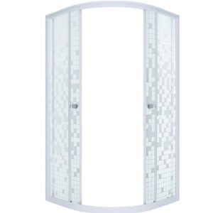Душевой уголок Triton Мозайка 90х90 Белый / С узором Щ0000064829