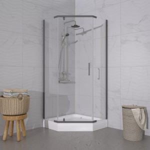 Душевой уголок Triton Дека 90х90 с поддоном А Графит / Прозрачное Щ0000073925