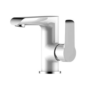 Смеситель для раковины Rossinka W35 Хром / Белый W35-11